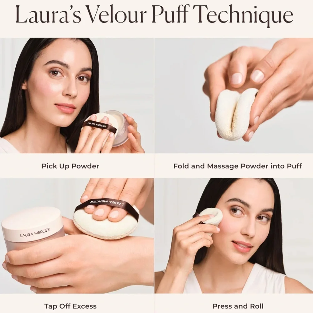 Laura Mercier Divinely Flawless Translucent Loose Setting Powder & Puff …